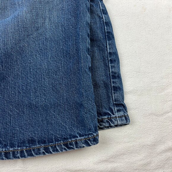 Levi's 569 Jean Shorts Jorts Blue Size 44 Medium Wash Denim High Rise Pockets - Picture 7 of 13